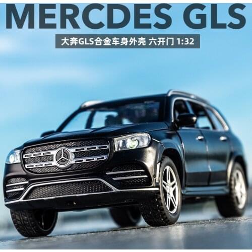 New 1:32 Simulation Mercedes-Benz Gls Alloy Car Model Off-Road Car Model Child Boy Gift Die-Casting Pull Back Toy Car Collection