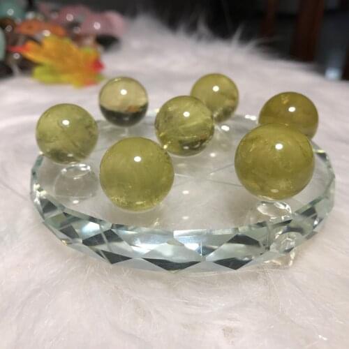 Natural citrine quartz Crystal gemstone sphere Metaphysical chakra healing crystal wholesale 7 star array home decor wholesale