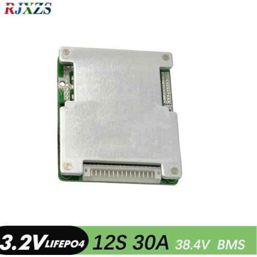 36V12S 30A lifepo4 36V 26650 18650 BMS PCM 12s battery protection board bms 12s with balancing for lifepo4 battery cell pack