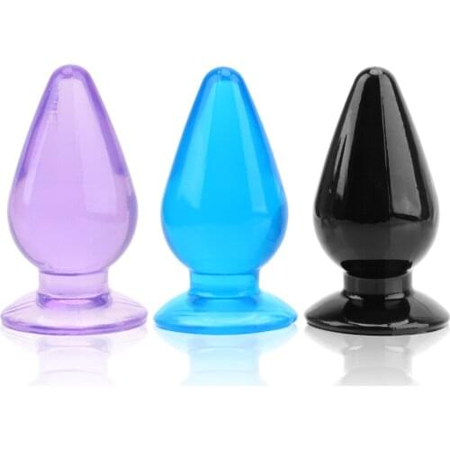Transparent Jelly Anal Plug Big Dildos Prostate Massager Sex Toys For Men Women Couple Tools Butt Stuffed Erotic Machine
