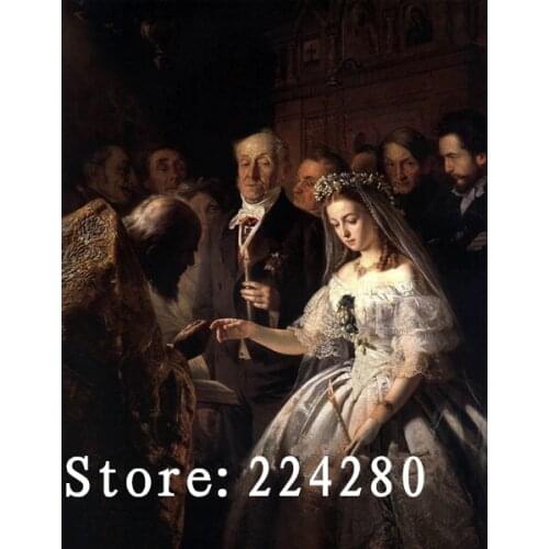 People Needlework Craft Home Decor 14CT unprinted Embroidery Quality Counted Cross Stitch Kits Oil painting Unequal Marriage