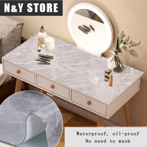 Net red imitation marble table mat tablecloth nail table dressing table dressing table waterproof and oil-proof disposable