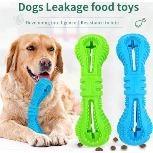 Silicone Pet Toothbrush for Dogs Tooth Cleaning Molar Stick Dental Health Tool Interactive Leak Food Chewing Bite Puppy Toy New