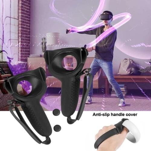 VR Accessories For Oculus Quest 2 VR Silicone Cover Controller Protective Sleeve Skin Handle Grip Covers For Oculus Quest2