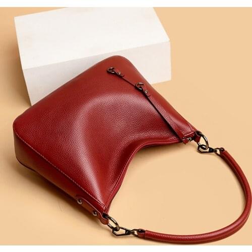 Genuine Leather Real Fashion Women Bag High Quality Shoulder Bag 2021 Small Womens Cross Body Messenger Bag Crossbody Purse