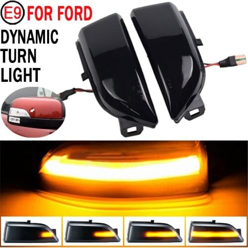 LED Dynamic Turn Signal Light Side Mirror Flashing Light Repeater Blinker For Ford Ranger T6 2012-2019 Raptor & Wildtrak Everest