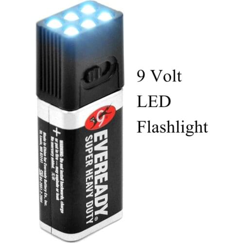 Outdoor LED Light Blocklite 9 Volt LED Flashlight Torch Camping Light Compact Size Ultra Bright Outdoor Tools Camping Light