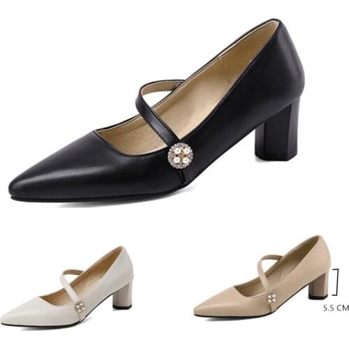 2020 spring women pumps square high heel sandals buckle strap wedding shoes patent leather slingbacks ladies heels