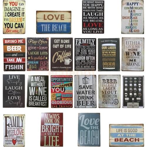 Tin Sign Wall Decor Metal Bar Plaque Pub Poster Retro Home Vintage Tavern Shop 20cmx30cm