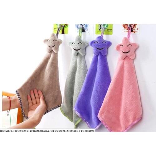 100pcs fast shipping 2021 New Style!Household Cartoon StarsCoral Fleece Towel Super Absorbent Soft Comfortable