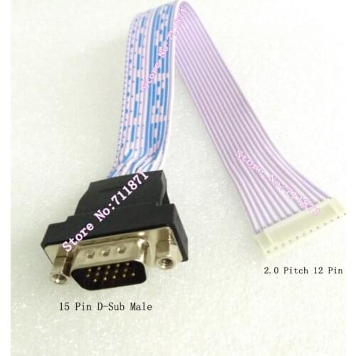 12P to 15P VGA D-Sub Cable Line 2.0 Pitch 12P to 15Pin D-Sub VGA Female Adapter connector 12Pin 15P HDB15 D-sub VGA cable Line