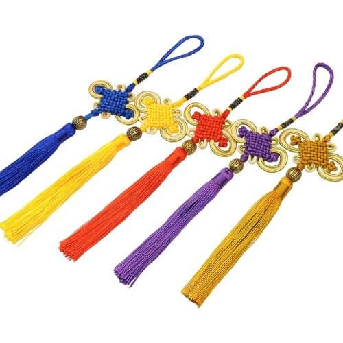 2pcs Traditional Ornaments Chinese Knotting Tassel Hanging Car Decoration China Lucky Chinese Style Unique Gift for Friends
