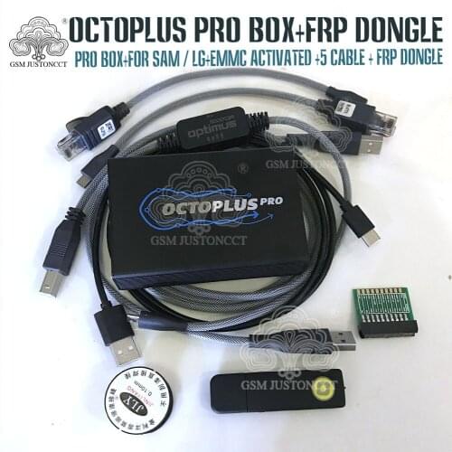 2022 NEW Original Octoplus Pro Box + Cable + Adapter Set+Octoplus FRP Dongle ( Activated forSamsung+ LG + eMMC/JTAG )
