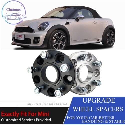 4 Pcs For MINI Coupe/Roadster 4X100 56.1CB 25mm Thick Hubcenteric Black/White Color Wheel Spacer Adapters