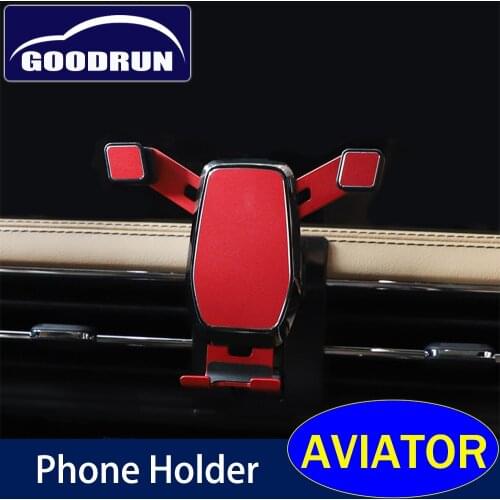 Car Mobile Phone Holder For Lincoln AVIATOR Air Vent Outlet Clip Stand Steady Fixed Bracket Support Mount Interior Exterior