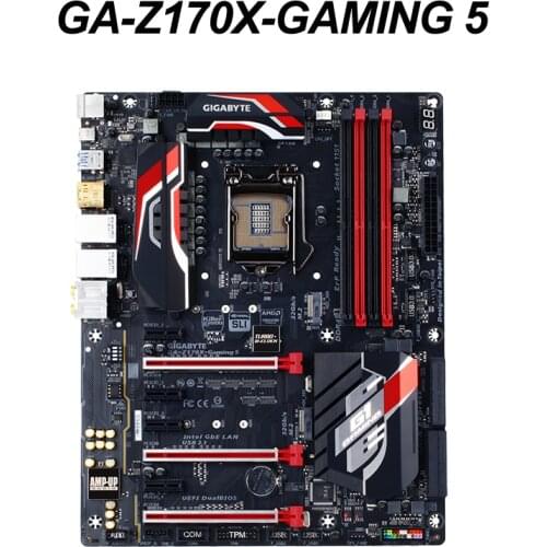 For Gigabyte GA-Z170X-GAMING 5 original motherboard DDR4 LGA 1151 HDMI USB2.0 USB3.0 64GB Z170X-GAMING 5 Desktop motherborad