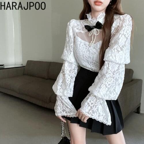 Блузки с бантом Harajpoo China At AliExpress