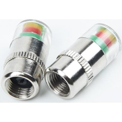 4pcs Car Tire Pressure Gauge Indicator Alert Monitoring Valve Cap Sensor Dust Monitor Wheel Tire Pressure 38-32-36 PSI Sensor