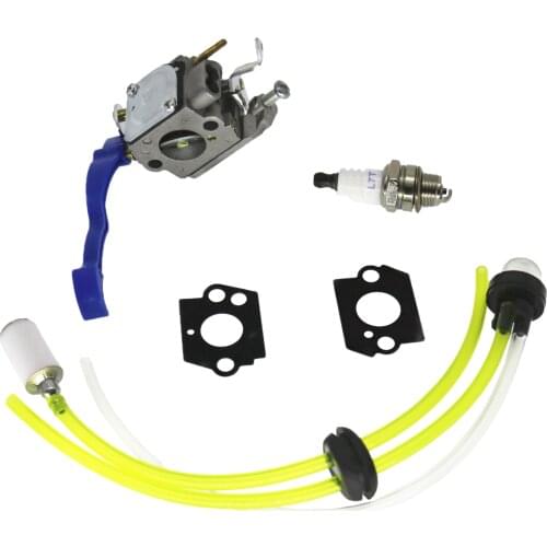 Carburetor with Air Filter Ignition Coil Spark Plug Fuel Line Primer Bulb Fuel Filter for 125B 125BX 125BVX ZAMA C1Q-W
