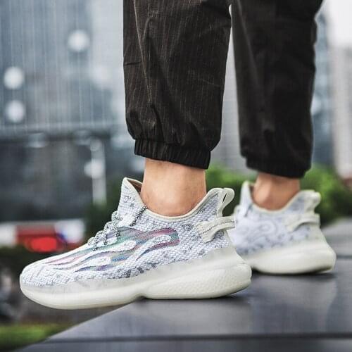 Shoes Man Breathable Air Mesh Shoes Zapatillas Informales Hombre Work Sneakers Mens Breathable Running Trainers