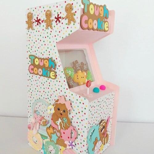 KSCRAFT Arcade Game Gift Box Metal Cutting Dies Stencils for DIY Scrapbooking Decorative Embossing DIY Paper Cards