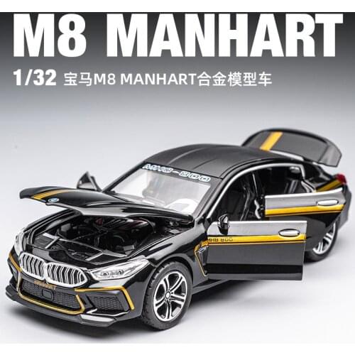 1:32 Simulation Alloy Car Model BM M8 Sports Car Childrens Gift Toy Car Model Decoration