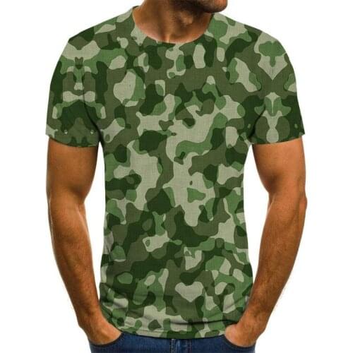 Men 3D Printed T-Shirt camouflage design T Shirt Short Sleeve Casual T Shirt 2021 New Summer Fashion T-Shirt
