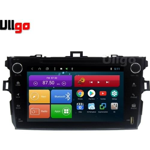 Octa Core Android 8.1 Car Stereo GPS Navi for Toyota Corolla 2006-2011 Autoradio GPS with BT RDS Wifi Mirror-link