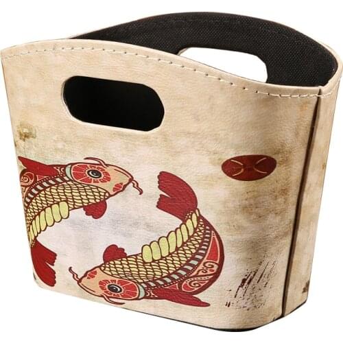 Office Retro Desktop Organizing Storage Basket Basket Nordic Living Room Coffee Table Snack Storage Storage Basket Wall-Mounted