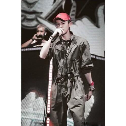 Meimeis homemade YUTU&MM dark khaki green military uniforms 80s retro jumpsuit flight suit large size for men and women