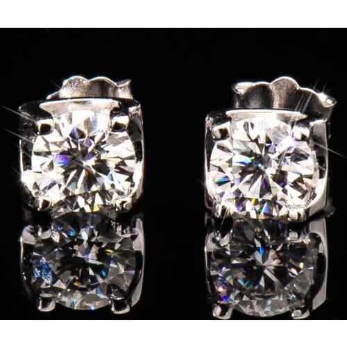 Moissanite earrings fashion wedding official store earrings for women earrings silver 925 gifts for women stud earrings