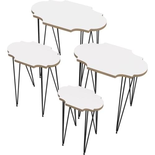 Modern Fish Larose Zigon Coffee Table Mdfham pcs set 50*50*33-45*40*26-40*30*20 coffe table