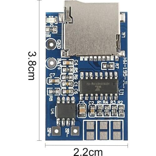 GPD2846A TF Card MP3 Decoder Board 2W Amplifier Module For Arduino GM Power Supply Module Mp3 Uncork Decrypt Transcribe