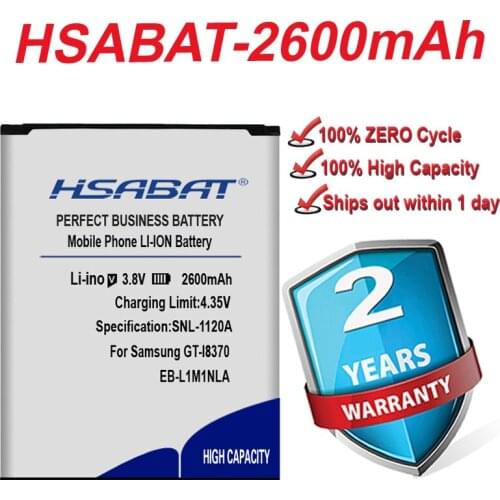 Top Brand 100% New 2600mAh EB-L1M1NLA, EB-L1M1NLU Battery for Samsung GT-I8370, GT-I8750, SCH-i930, SGH-T899M in stock