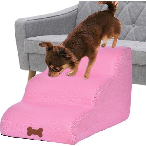 3 Layers Pet Dog Stairs Steps Indoor Dog House Stairs Ramp Ladder Portable Cat Climbing Ladder For Small Dog Cat Pet Products