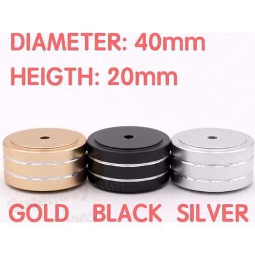 1Set/4PCS Full Aluminum Foot Stand PC Chassis Speaker Cabinet Isolation Stand Base Feet AMP DAC Turntable Pad 40*20MM