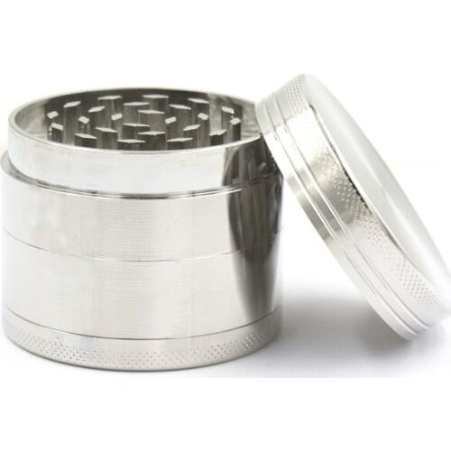 1Pcs High Quality 50mm Zinc Metal Spice Tobacco Herb Grinder for Smoker As Smoking Accessory 4 Parts Crusher