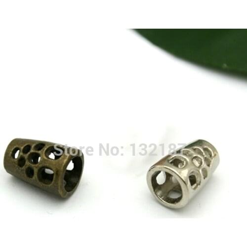 100pcs/lot metal zinc alloy bell stoppers cord ends locks for 4mm bungee cord silver nickle/bronze free shipping BELL-009