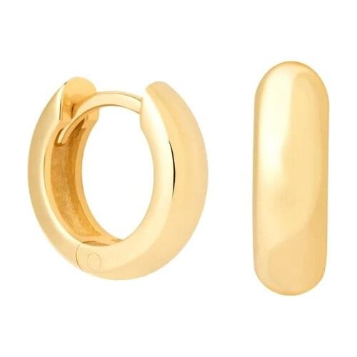 CANNER Simplicity Horse Eye Diamond Women Hoop Earrings For Girls Pendientes Plata 925 Earring Jewelry Hoop Earrings Party Gift