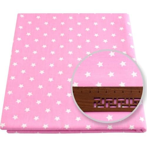 Shine Little Stars Designs Light Purple Cotton Fabric Twill Fat Quarter Home Textile Sewing DIY Quiting Patchwork