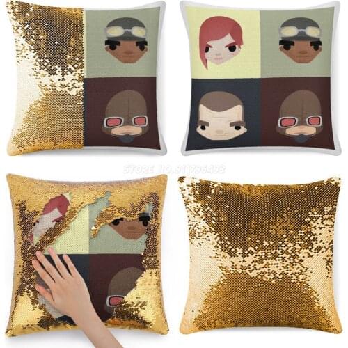 Hunters Sequin Pillowcase Throw Pillow Case 40cmX40cm Soldier Siren Sniper Berserker Hunters Gearbox 2k Games Xbox 36