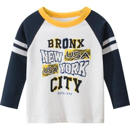 Autumn Spring Baby Clothes Children Boys Girls Cotton Long Sleeve T-shirt boy girl Tops Kids Tee For 2-9Years New York