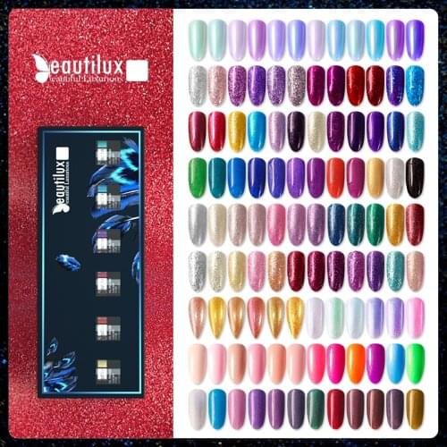 Beautilux Nail Gel Polish Kit 6pcs/set x10ml 4D 9D Cat Eye Chameleon Opal Aurora Unicorn Luminous Thermal Gels Varnish Lacquer