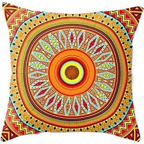 Boho Geometric Beach Living Room Sofa Linen Cushion Cover Pillow Case Exotic