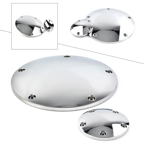 Chrome Motrocycle Derby Timing Points Timer Cover 5 Hole For Harley Davidson Road Glide Custom FLTRX Aluminum Alloy Smooth Domed