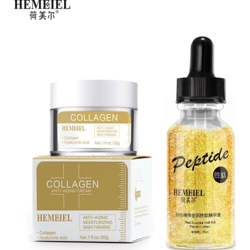 Collagen Cream Anti-aging Skin Firming Snail Facial Essence Anti-wrinkle Whitening Moisturizing Skin Care Sets Face Serum