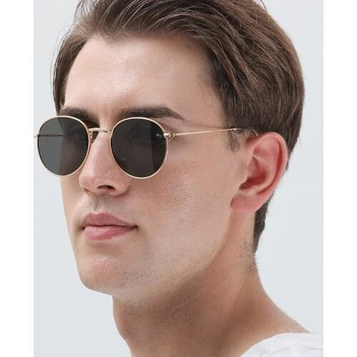 Simple Round Sunglasses Women 2021 Brand Designer New Gafas De Sol Mujer Metal FrameFashion Sun Glasses for Summer Commission