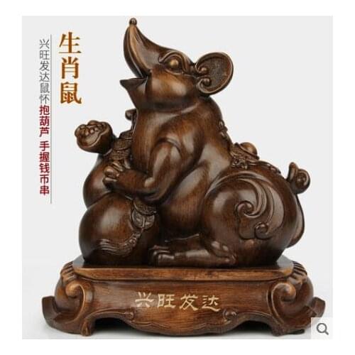 Rat ox and tiger zodiac Rabbit dragon snake horse sheep monkey chicken dog pig furnishing large home living statue sculpture