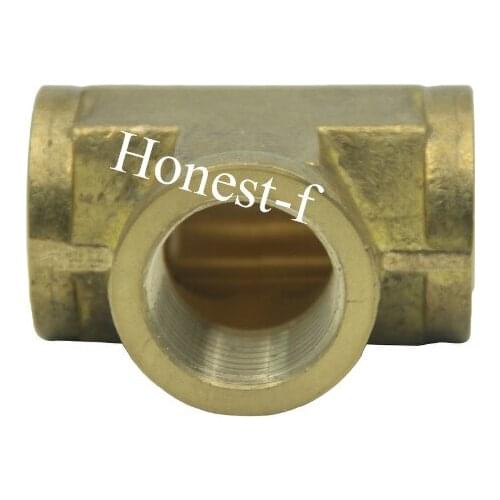 Brass BSP Pipe Fitting 3/4" Female BSPP Thread Tee Fuel Air