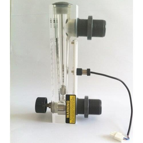 LZM-15 0.5-5GPM/1.8-18LPM panel type flowmeter(flow meter) with control valve variable area flowmeter with alarm limit switch